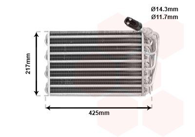 4000V010 VAN Wezel Vaporizador de aparelho de ar condicionado